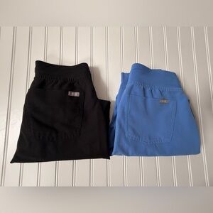 Figs Black and Blue Joggers